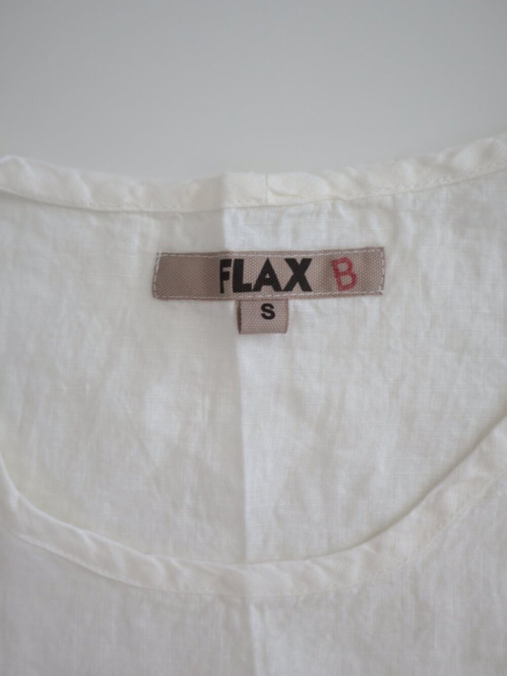 FLAX White Linen Sleeveless Top | S - Picture 2 of 6